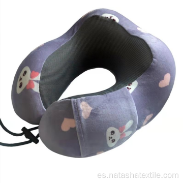 Almohada para el cuello de viaje de vértebras cervicales en forma de U